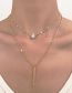 Fashion 16# Alloy Heart Double Layer Necklace