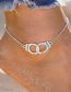 Fashion 4# Alloy Handcuff Anklet