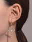 Fashion 5# Alloy Diamond Cross Earrings