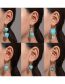 Fashion Ancient Silver K-1331 Alloy Geometric Earrings