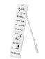 Fashion 06 Double-sided Brushed Silver Metal Lettering Rectangular Bookmark