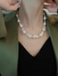 Fashion White Shaped Pearl Beaded Necklace