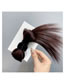 Fashion Solid Color Natural Black Acrylic Wig Bow Clip