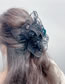 Fashion Sequin Bow Grab Clip Mesh Rhinestone Lace Bow Clip
