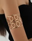 Fashion Gold Metal Cutout Armband