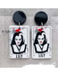 Fashion F Acrylic Figure Double-sided Printed Tarot Card Earrings