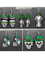 Fashion E. Acrylic Skull Clover Geometric Earrings