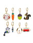 Fashion 4# Alloy Oil Drip Puppy Car Earrings Earrings
