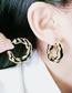 Fashion 3# Acrylic C-shaped Earrings