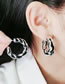 Fashion 4# Acrylic C-shaped Earrings