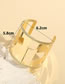 Fashion Gold Metal Geometric Rhombus Cutout Bracelet
