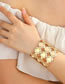 Fashion Gold Metal Hollow Polka Dot Round Geometric Bracelet