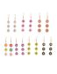 Fashion Colored (random Color) Earrings Alloy Drip Oil Flower Earrings