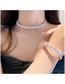 Fashion Open Bracelet - Pink Copper Inlaid Zirconia Oval Bracelet