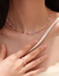 Fashion Silver Alloy Geometric Beaded Necklace