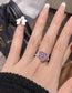 Fashion Silver Copper And Diamond Heart Ring