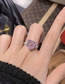 Fashion Silver Copper And Diamond Heart Ring