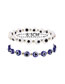 Fashion Blue And White Set Of 2 Resin Eye Beaded Bracelets