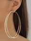 Fashion Gold Alloy Geometric Round Earrings