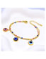 Fashion Necklace+bracelet Colorful Beads Epoxy Eye Double Layer Bracelet Necklace Set