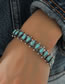 Fashion Silver Geometric Teardrop Turquoise Bracelet