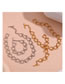 Fashion Casting Heart Handmade Link Bracelet - Gold Gold-plated Titanium Steel Openwork Heart Bracelet