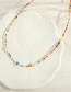 Fashion Color Colorful Rice Bead Beaded Necklace