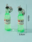 Fashion Green Simulation Beer Bottle Ear Clip Earrings