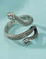 Fashion Snakehead-2 Alloy Lacquer Engraved Snake Head Open Ring