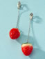 Fashion Strawberry Alloy Strawberry Ear Clip Earrings