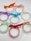 Fashion Orange Silicone rice beads three-layer bowknot children's bracelet