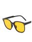 Fashion Powder Frame Gray Sheet Pc Large Frame Sunglasses
