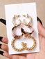 Fashion Gold Alloy Geometric C Earring Set
