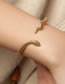 Fashion Gold Alloy Geometric Snake Open Bracelet