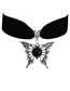 Fashion 8# Metal Eye Butterfly Velvet Necklace