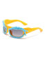 Fashion Yellow Frame Blue Double Gray Pc Irregular Sunglasses