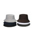 Fashion Brown Solid Color Light Board Bucket Hat