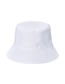 Fashion White Solid Color Light Board Bucket Hat