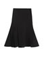 Fashion Black Mermaid Pleated Skirt