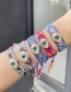 Fashion Color 7 Alloy Eye Woven Pattern Tassel Bracelet