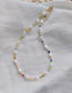 Fashion 1# Multicolored Rice Bead Beaded Pearl Necklace