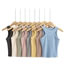 Fashion Khaki Polyester Sleeveless Knit Tank Top Vest