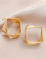 Fashion Silver Needle Rhombus Diamond Multilayer Stud Earrings