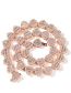 Fashion Rose Gold White Zirconium 18inch Copper Inlaid Zirconia Heart Necklace