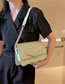 Fashion Khaki Pu Pearl Flap Crossbody Bag