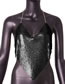 Fashion Purple Metal Halter Camisole Top