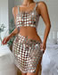 Fashion Silver Acrylic Sequined Tank Skirt Set