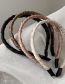 Fashion Coffee Color Fabric Wrap Thin Edge Headband