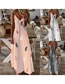 Fashion Pink Sleeveless Printed Slip Dress