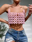Fashion Pink Acrylic Heart Cutout Vest